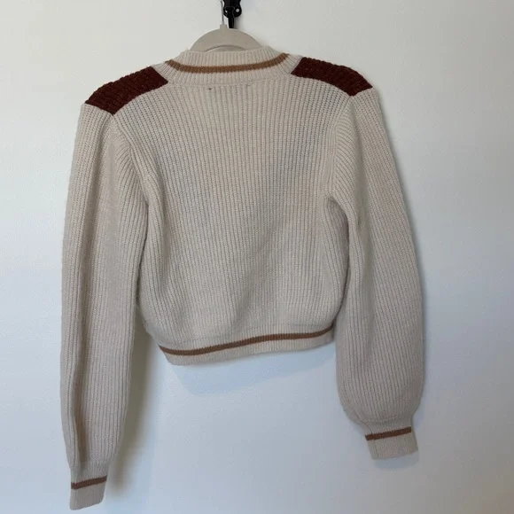 MINKPINK Cream and Brown Cardigan - Picture 5 of 8